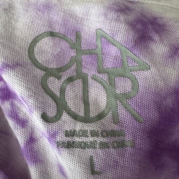 Chaser David Bowie Purple Tie Dye Tee Size L NWT - Picture 5 of 7